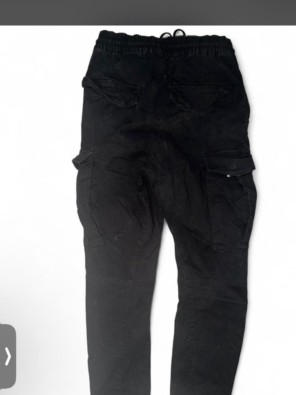 H&M Black Cargo Pants with Utility Pockets